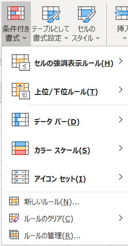 エクセル Excel 条件付き書式