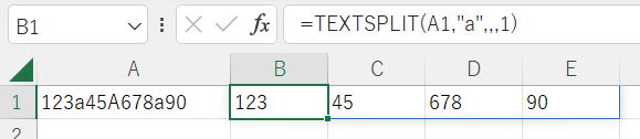 Excel エクセル 新関数 TEXTSPLIT関数