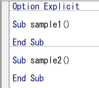 VBE VBA オプション