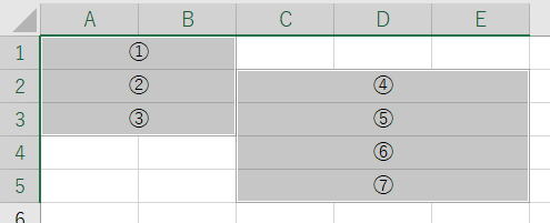 マクロ VBA Range Areas For Each